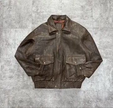 가죽 재킷 80s A-2 real leather bomber jacket