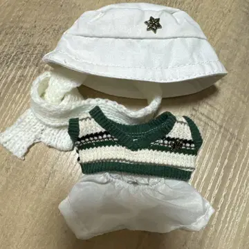 popmart LABUBU 라부부 의류 옷 갈아입기 화이트 세트