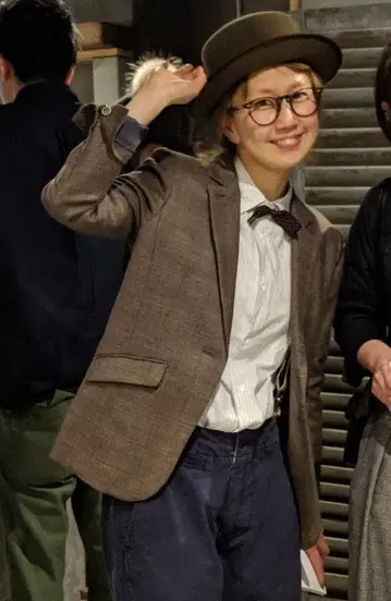 새상품급 체크 테일러드 자켓