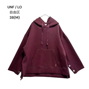 [ UNF/LO ] 자유구 후디 와인 레드 후드티 M 캐주얼 1193