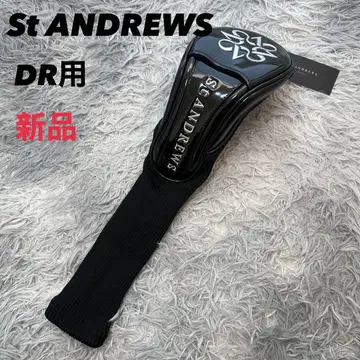 새상품 세인트앤드류스 골프헤드커버 드라이버용 블랙 에나멜