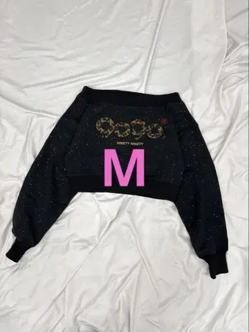 9090 OG Logo Glitter Off-shoulder Sweat