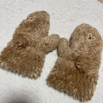 도쿄 디즈니랜드 곰 장갑 베이지