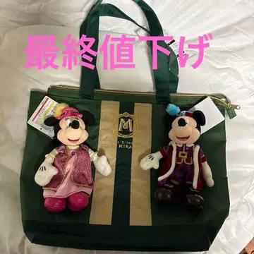 도쿄 디즈니 씨 호텔 미라코스타 숙박객 한정판 토트백 봉제 인형 배지