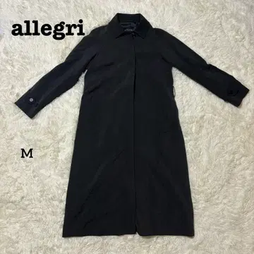 알레그리 롱 코트 울 코트 양모 M 블랙