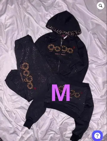 9090 girl OG 로고 글리터 셋업