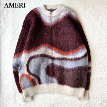 23AW AMERI BODY LINE ABORIGINE ART KNIT