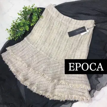 [미사용] EPOCA 에포카의 면린넨 밑단 캉캉 스커트 42
