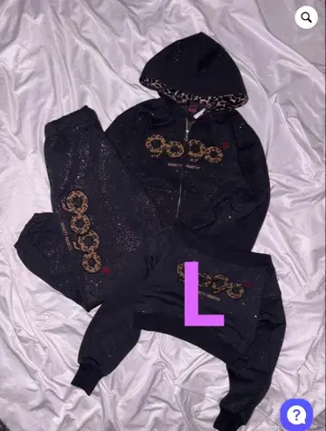 9090 girl OG Logo Glitter 셋업