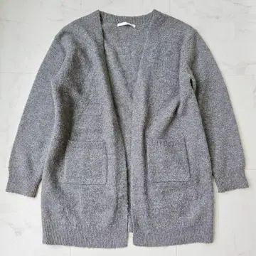 어반 리서치 도어스 알파카 혼 니트 가디건 그레이