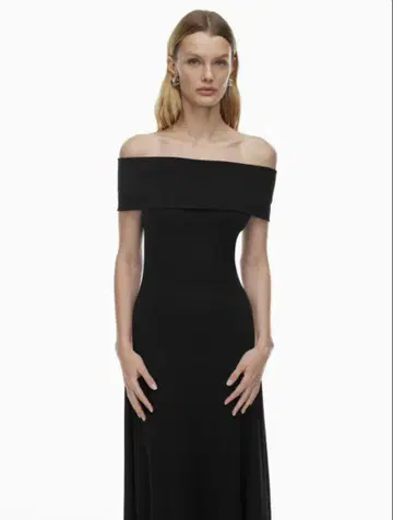 aritetha 블랙 롱 원피스 XS