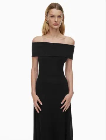 aritetha 블랙 롱 원피스 XS