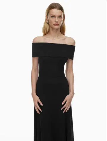 aritetha 블랙 롱 원피스 XS