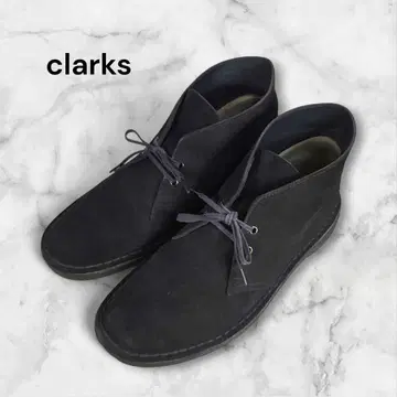 클락스 처카 부츠 스웨이드 26.5 상당 블랙 i1716