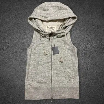 goa big hooded sweat double zip up vest