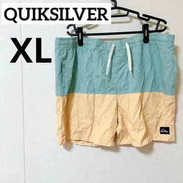 [ XL ] QUIKSILVER 숏팬츠 민트 그린/오렌지 끈