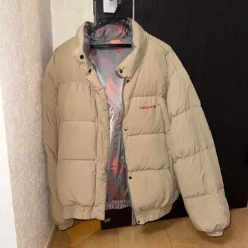 MSCHF 베이지 리버서블 다운 자켓