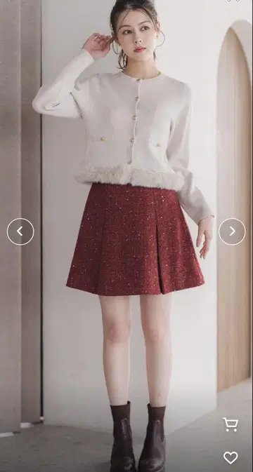 Misch Masch 플레어 스커트 빨간색