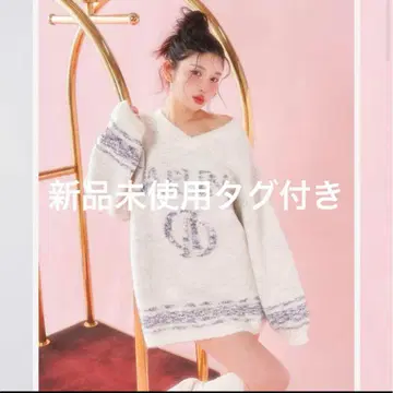 Darich 다리치 믹스 컬러 로고 니트 튜닉