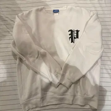 PHATRNK 화이트 맨투맨 트레이닝복