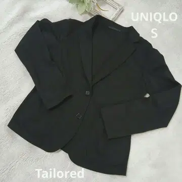 컨디션 최상 [ UNIQLO ] 테일러드 자켓 sizeS 블랙 심플