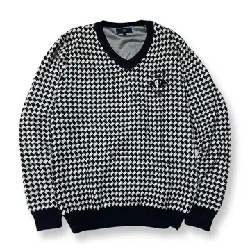 캘러웨이 니트 골프웨어 남성용 하운드 투스 L