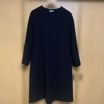 새상품 시착만 한 상품 로페피크닉 롱 코트 울 노카라 일본제