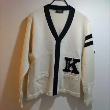 초레어 미사용 Mr. SHOP Kent 아이보리 V넥 가디건