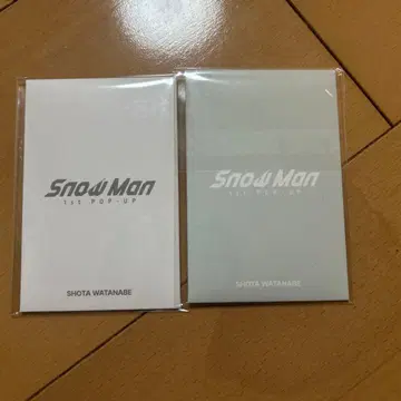 Snow Man 1st POP UP 포토 카드 세트 와타나베 쇼타