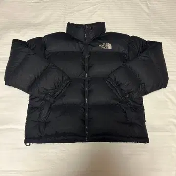 THE NORTH FACE 눕시 다운 센터 로고 블랙 L 90's