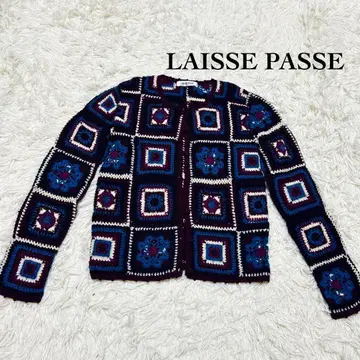 LAISSE PASSE 레스 빠세 크로셰 뜨개질 가디건 화려함