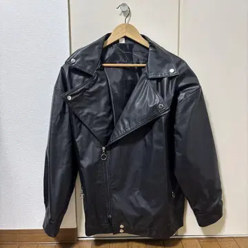 블랙 라이더 자켓 오버 사이즈
