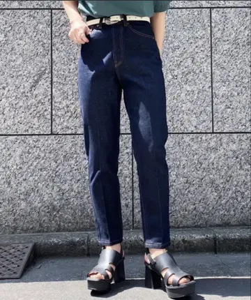 PAGE BOY 테이퍼드 데님