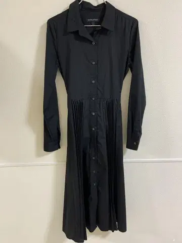 BANANA REPUBLIC 블랙 긴팔 무릎 기장 원피스