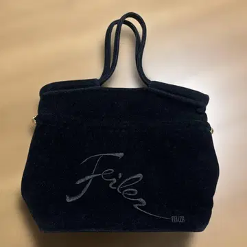 Feiler 블랙 벨벳 토트백
