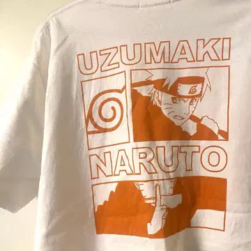NARUTO 나루토 오버 사이즈 화이트 반팔 T셔츠