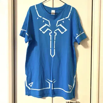 젤다의 전설 링크 T셔츠 영걸의 옷 브레스 오브 더 와일드 블루