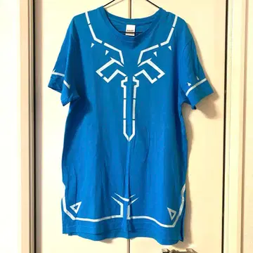 젤다의 전설 링크 T셔츠 영걸의 옷 브레스 오브 더 와일드 블루