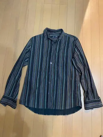 BEAMS 스트라이프 패턴 긴팔 셔츠