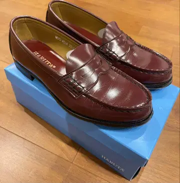 HARUTA 버건디 로퍼