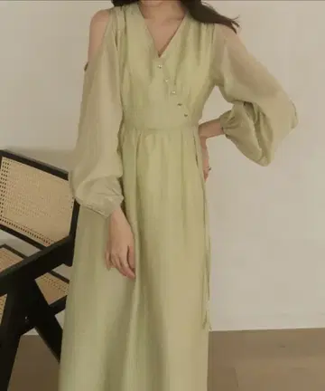 [ 택 포함 새상품 ] mideal 리락시 카슈쿨 원피스 포멀