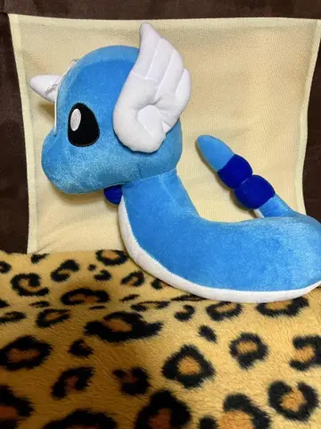 파랑 드래곤형 봉제 인형 35cm