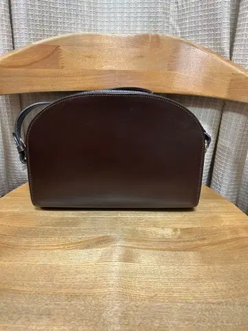 만소 브라이들 숄더백 다크 브라운