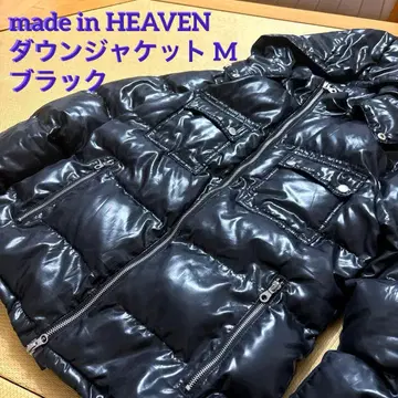 made in HEAVEN 블랙 다운 자켓