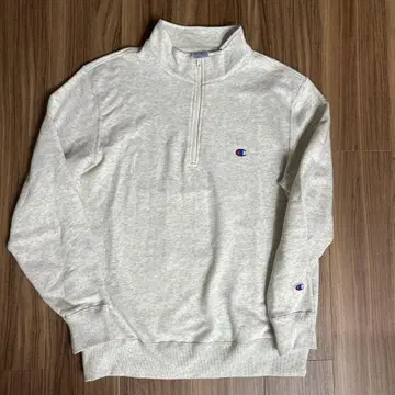 Champion 하프 지퍼 맨투맨 XL 라이트 그레이