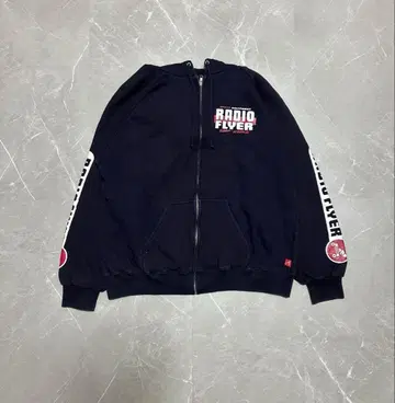 RADIO FLYER 블랙 풀 집업 자켓