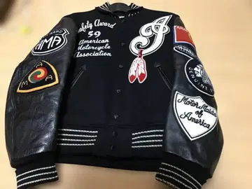 화이트빌 Indian Motorcycle 바시티 자켓