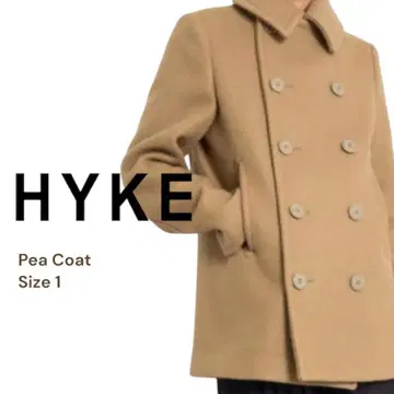 [ 새상품급 ] HYKE (하이크) 피 코트 울 베이지 사이즈 1