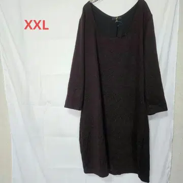 [XXL] 다크 퍼플 긴팔 원피스 구제 의류