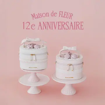 Maison de FLEUR 기념일 케이크 백 핑크